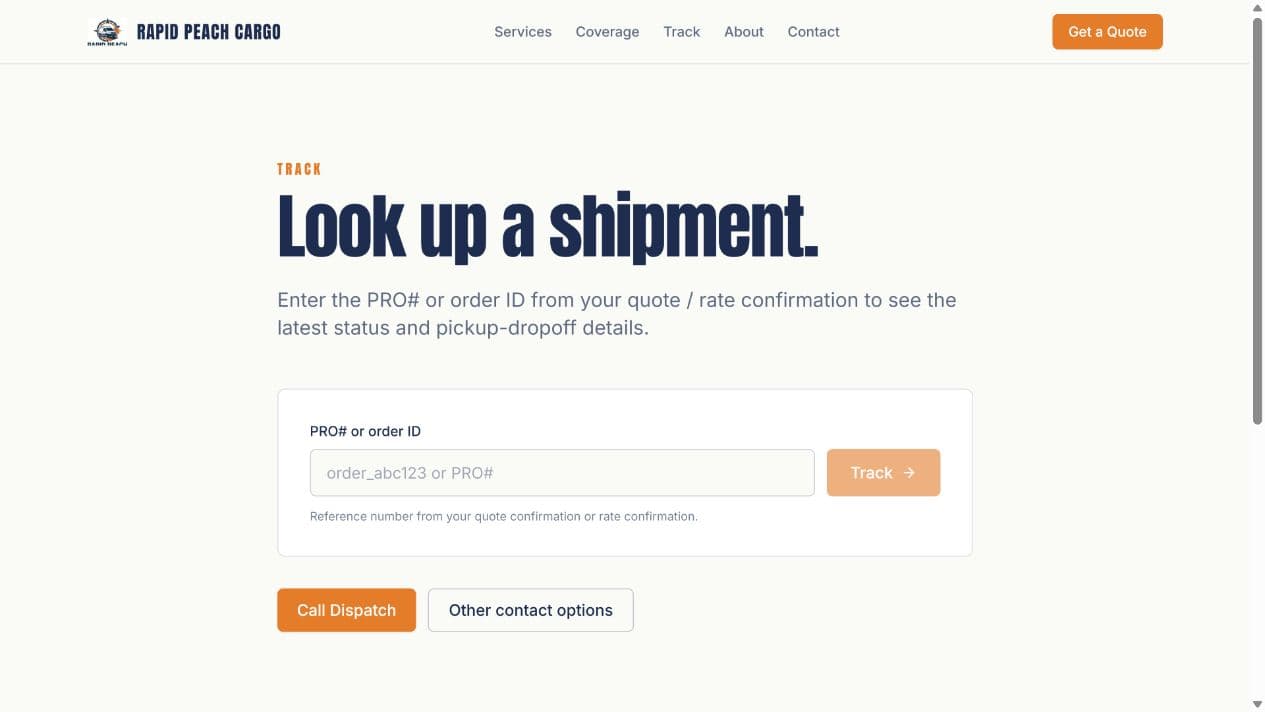 Shipment tracking entry