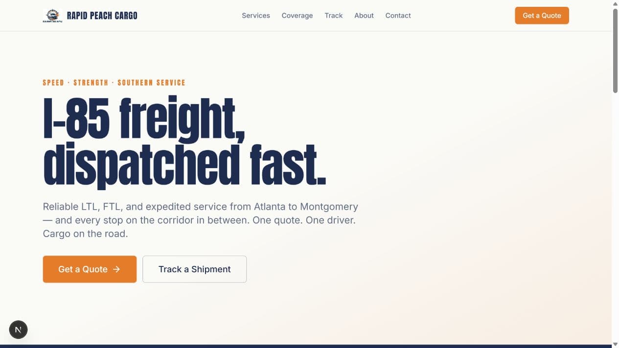 Public freight experience